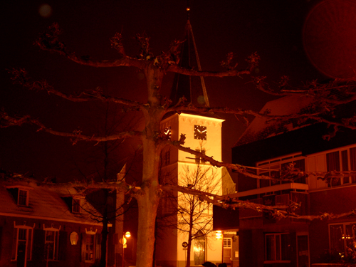 Kerk in de sneeuw 