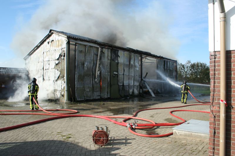 Grote brand aan Sangeldijk brandweer 