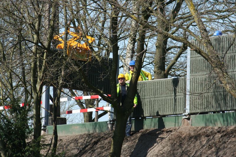 Eerste geluidsschermen geplaatst 