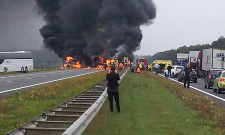 Ernstig ongeluk op A1 