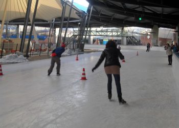 obs de Haarschool op de schaatsen haarschool 