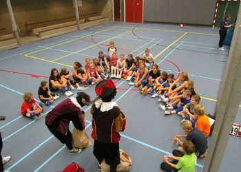 Zwarte pieten bij training Mintonette mintonette 