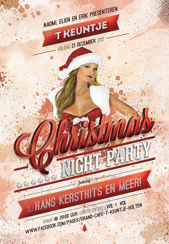 Kerstborrel en Christmas Night Party bij 't Keuntje keuntje keuntje 