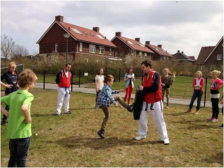 Tae Kwondo bij het jeugdhonk 