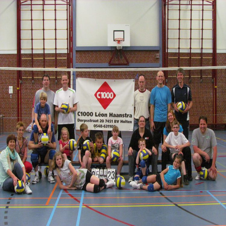 Gezellig mini-ouder toernooi volleybal mintonette 