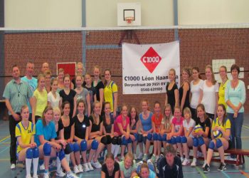 Dames 1 Mintonette spelen degradatiewedstrijd mintonette 