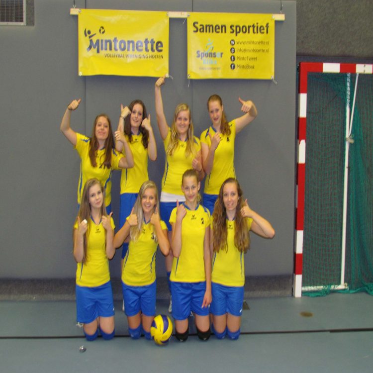 Mintonette B2 officieel kampioen 3e klasse mintonette 