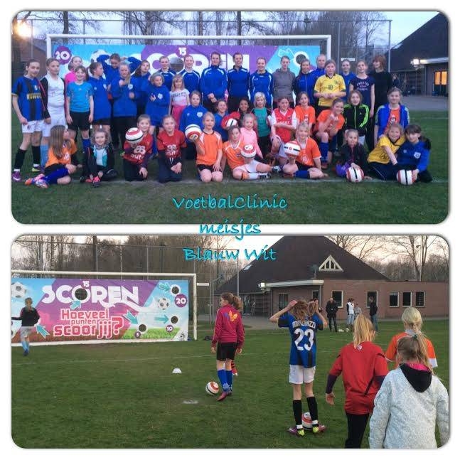 De Vriendinnendag/ VoetbalClinic was weer top! voetbal blauwwit 