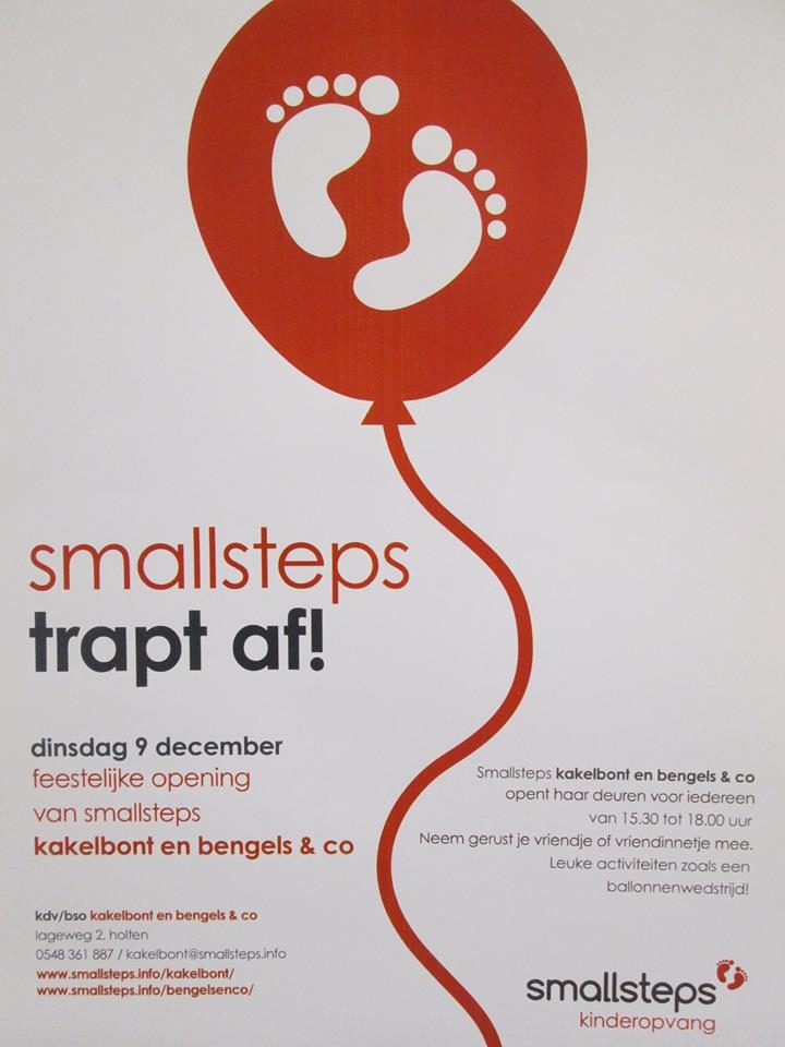 Smallsteps trapt af! feestje 