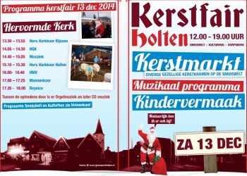 Holtense Kerstfair smidsbelt kulturhus blauwwit 