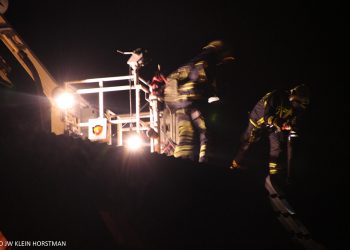 Schoorsteenbrand aan de Vicarie brandweer 