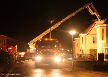 Schoorsteenbrand aan de Vicarie brandweer 