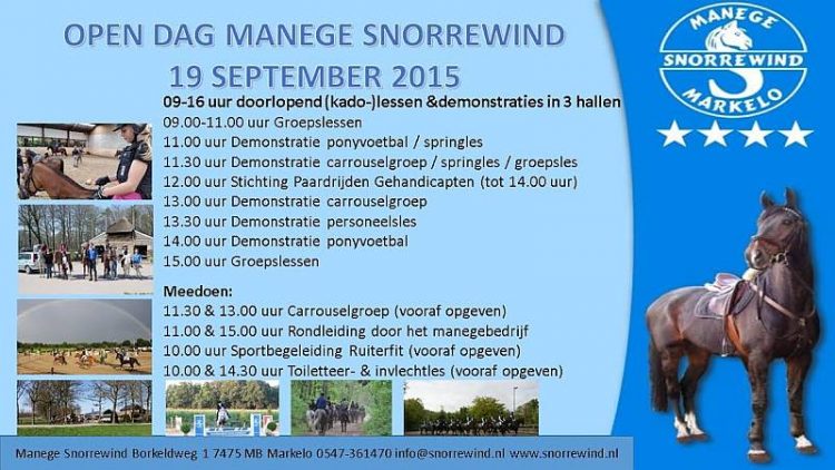 Open Dag Manege Snorrewind snorrewind 