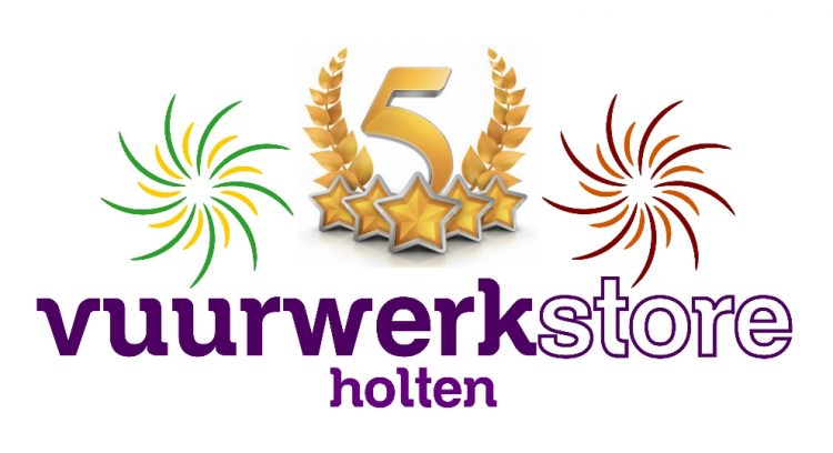 Eerste, en laatste? lustrum Vuurwerkstore Holten start met vuurwerkshow blauwwit 