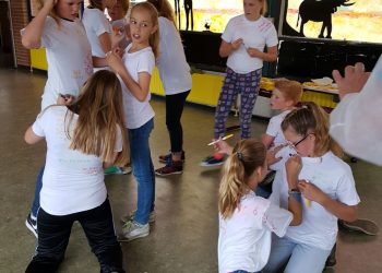 Kleurrijk eindfeest groep 8 de Haarschool haarschool 