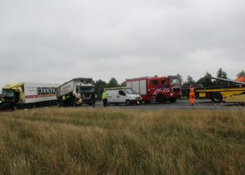 Chaos in Holten en omliggende plaatsen door ongeluk A1 aanrijding 