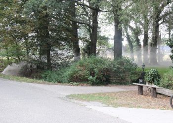 Flinke gaslek aan de Liezenweg in Holten brandweer 