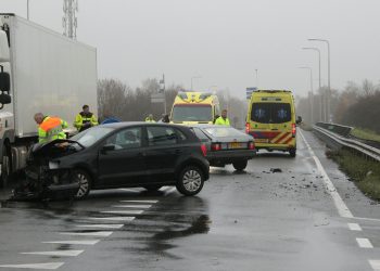 Persoon bekneld bij ongeval op de N332 brandweer 