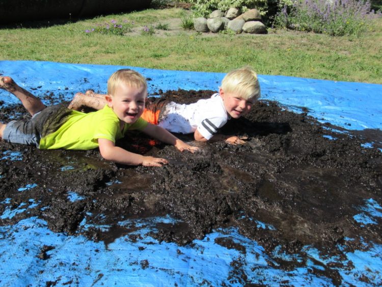 Modderdag bij Dribbel liezenboerderij 