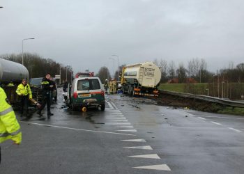 Gewonde en ravage bij ongeval op de N332 