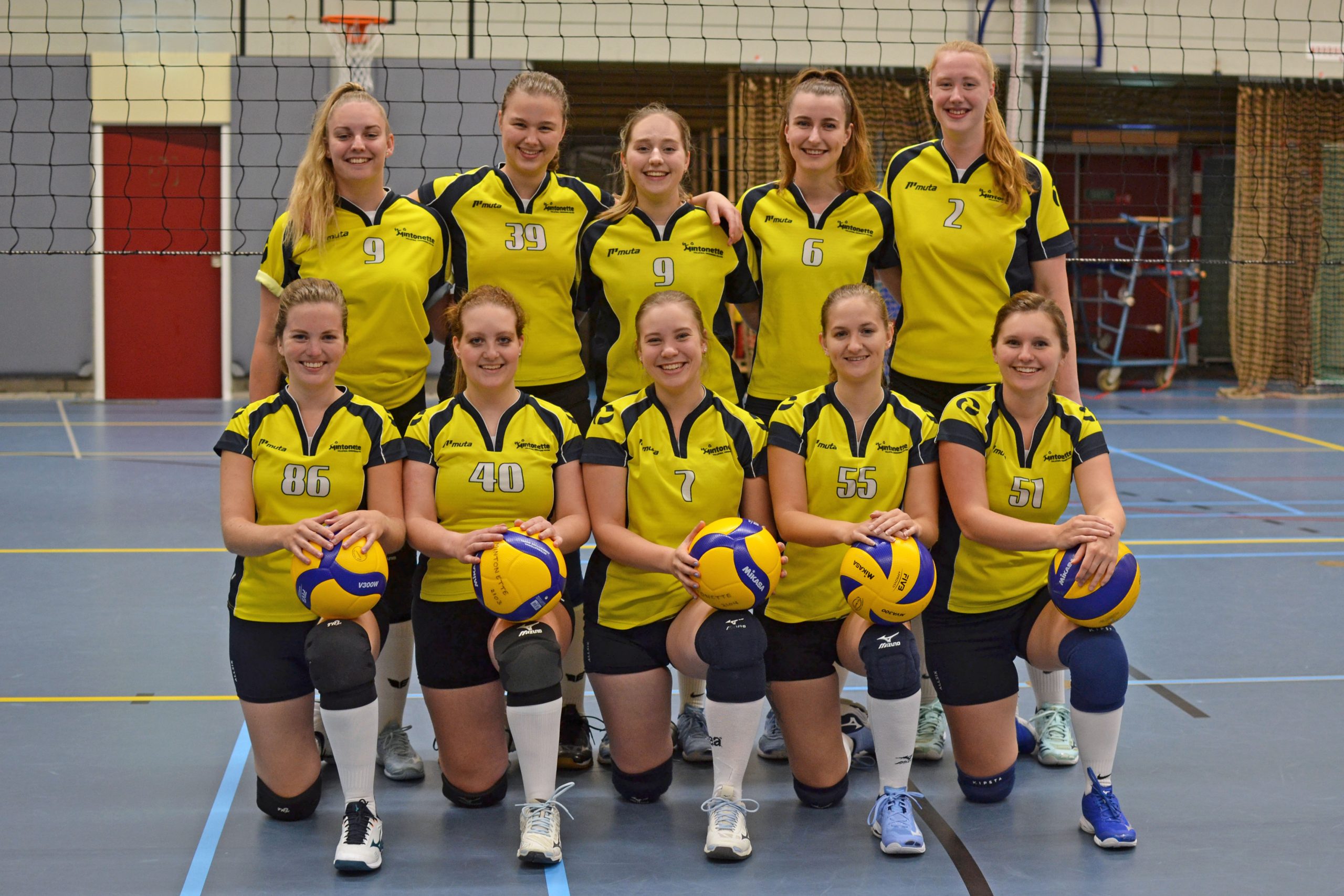 Nipt verlies in spannende wedstrijd volleybal dames 1 mintonette 